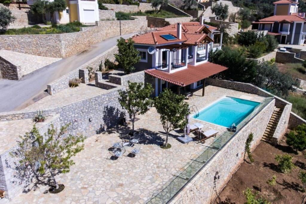 Apollo Romantic Sea View Villa Киверион Экстерьер фото