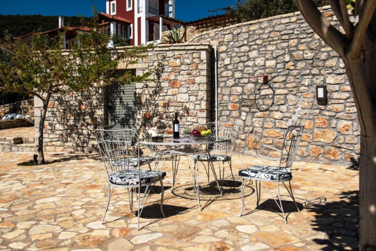 Apollo Romantic Sea View Villa Киверион Экстерьер фото