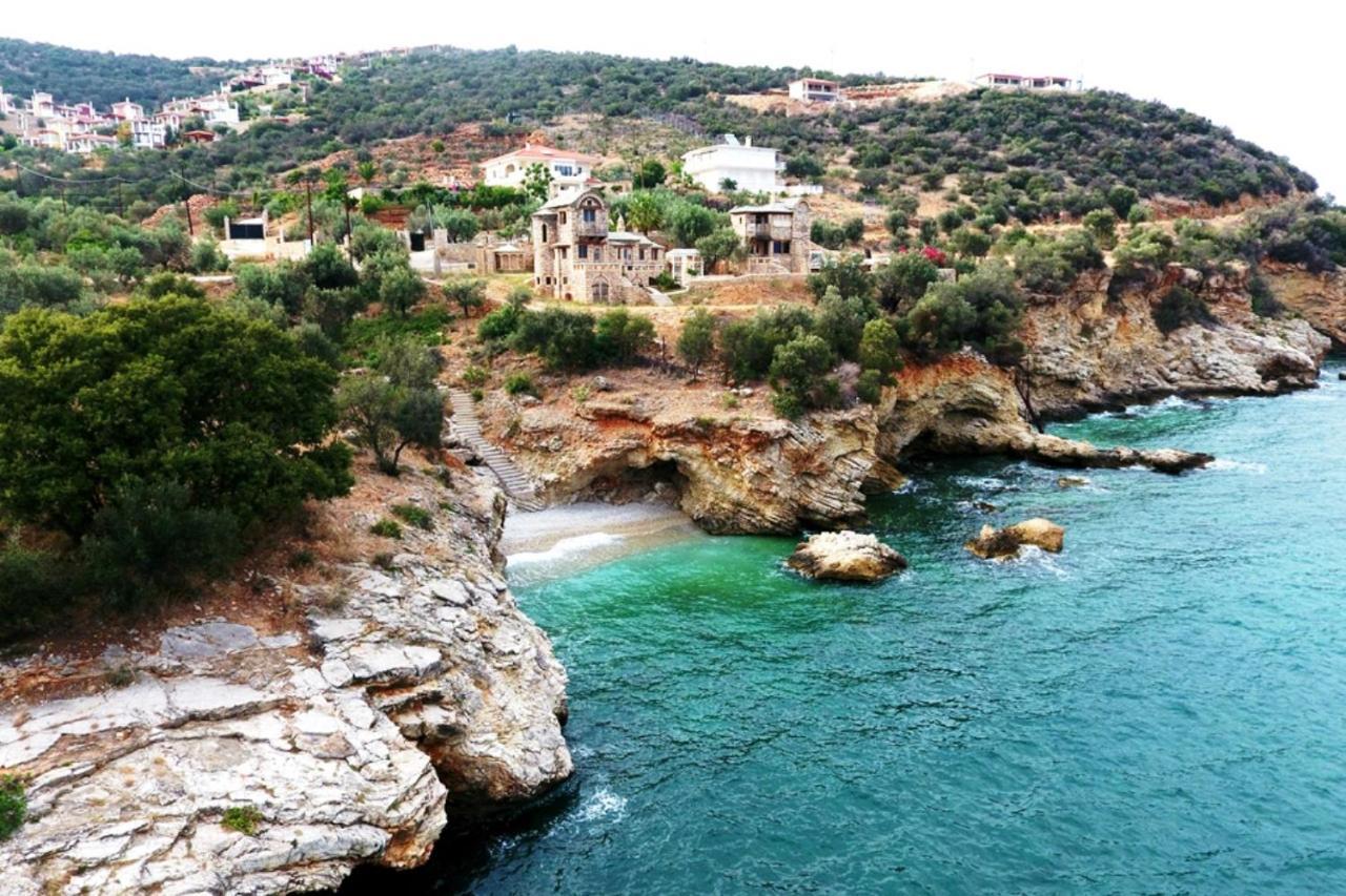 Apollo Romantic Sea View Villa Киверион Экстерьер фото