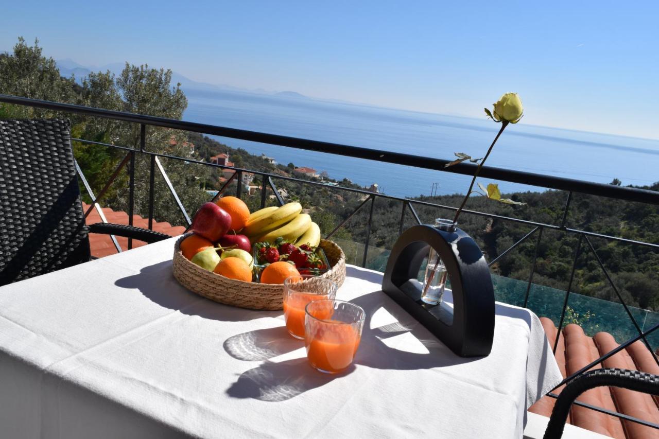 Apollo Romantic Sea View Villa Киверион Экстерьер фото